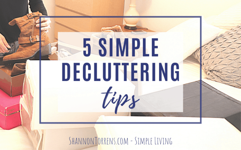 5 simple decluttering tips