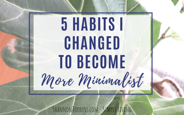 Minimalist Living Habits To Adopt Today - Shannon Torrens