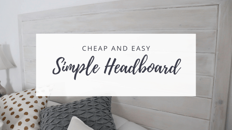 cheap and easy simple headboard