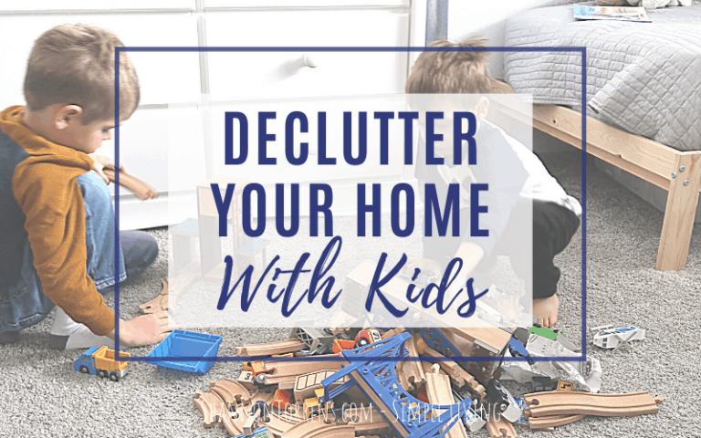 declutter home with kids