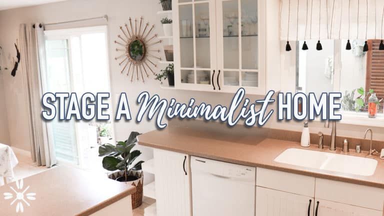 how to stage a minimalist home for sale
