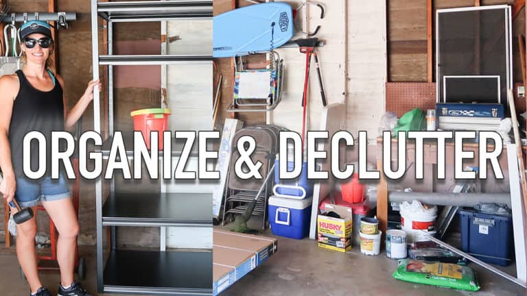 garage organization and declutter