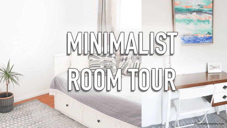 minimalist guest room decor