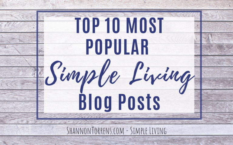 Top 10 Most Popular Simple Living Posts