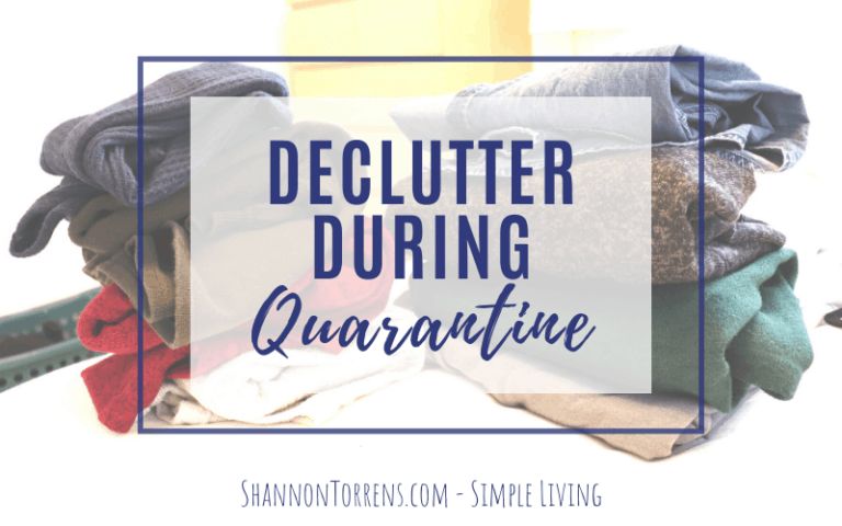 declutter during quarantine