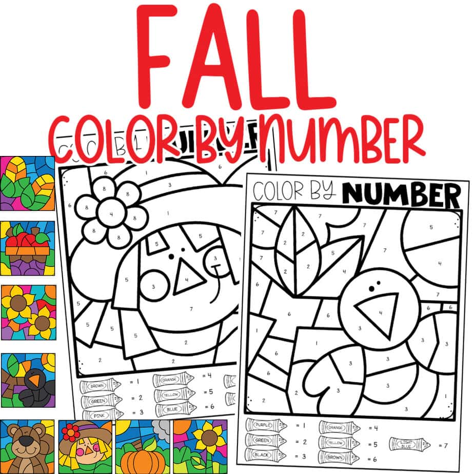 fall color by number