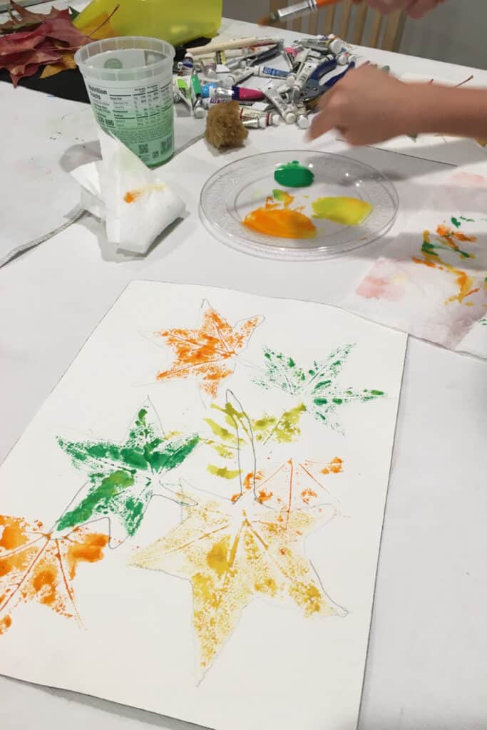 leaves for fall art project