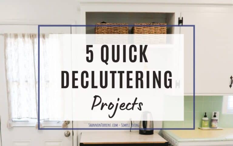 5 quick decluttering projects
