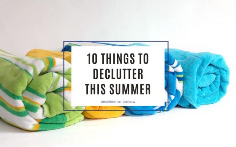 10 things to declutter this summer