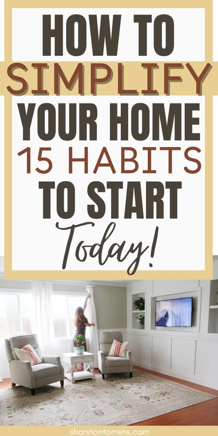 How to Simplify Your Home Today! - Shannon Torrens