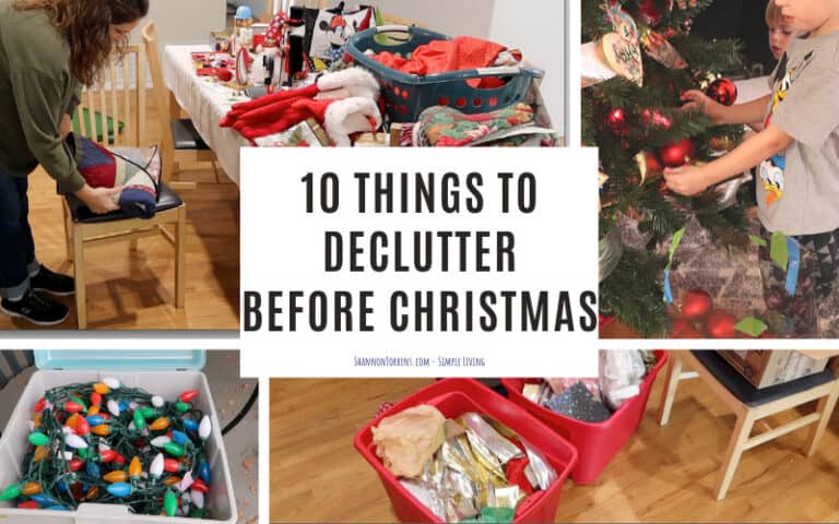 10 Things to Declutter Before Christmas - Shannon Torrens