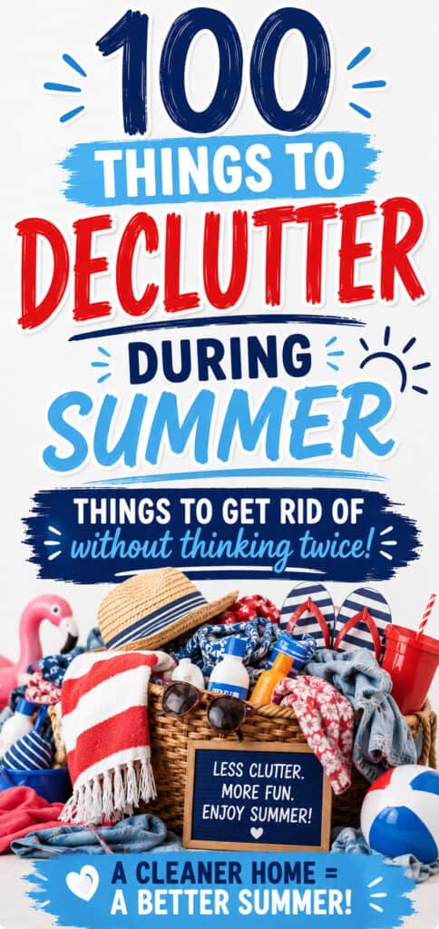 100 things to declutter this summer without thinking twice