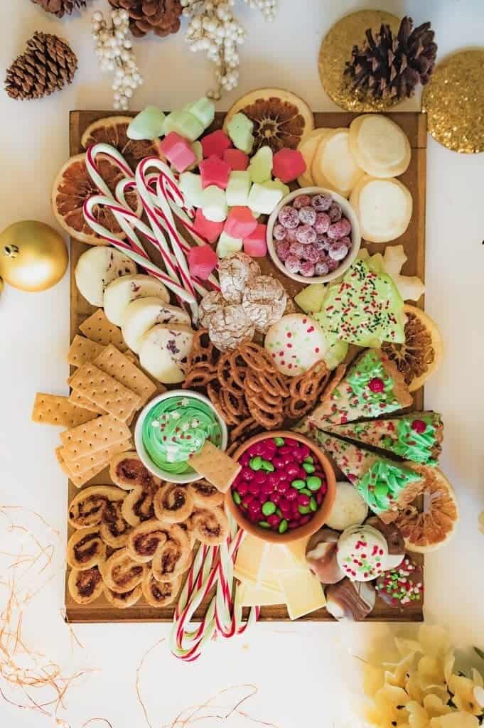 Dessert christmas board