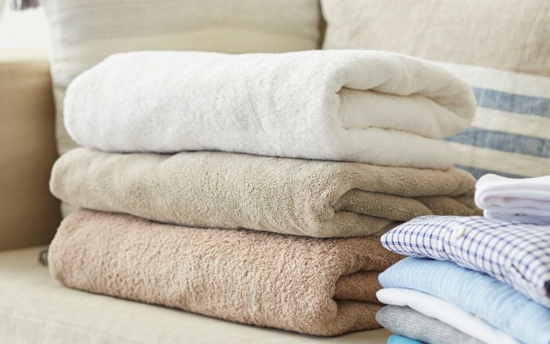 folded towels