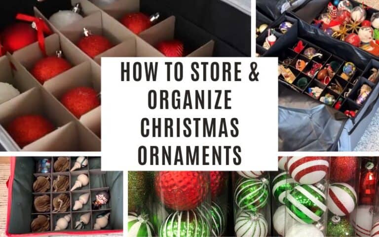 how to store and organize christmas ornaments