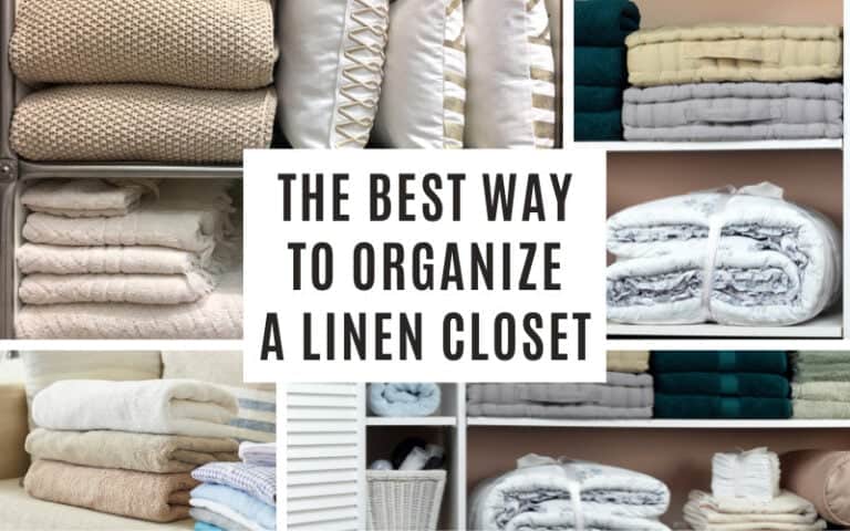 the best way to organize a linen closet