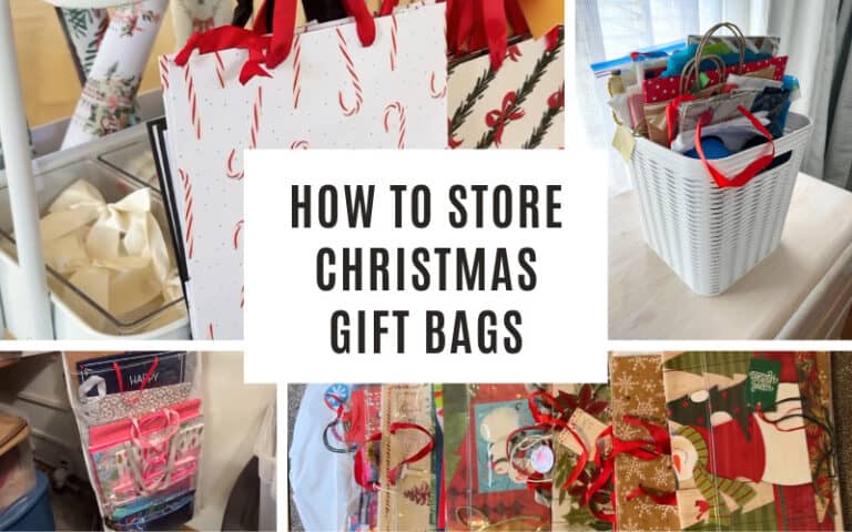 the best way to store christmas gift bags