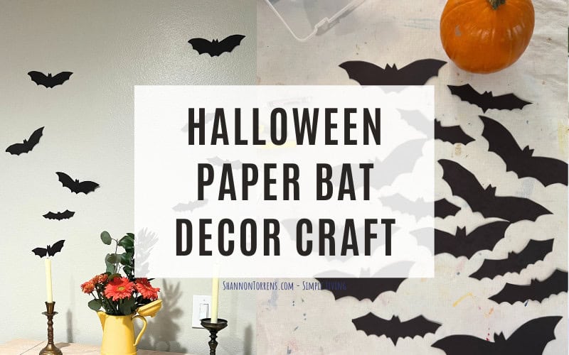 halloween paper bat decor craft