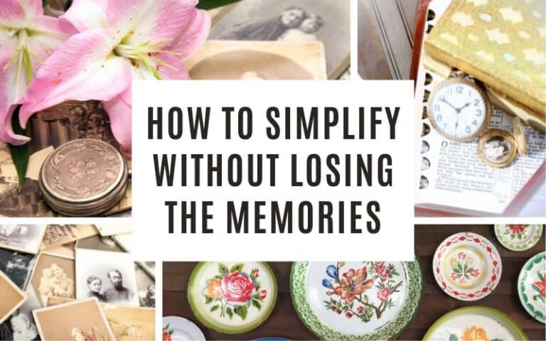 how to simplify without losing the memories