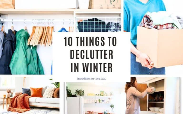 10 things to declutter in winter