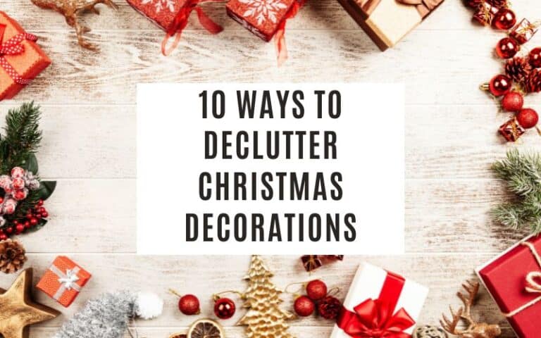 10 ways to declutte Christmas decorations