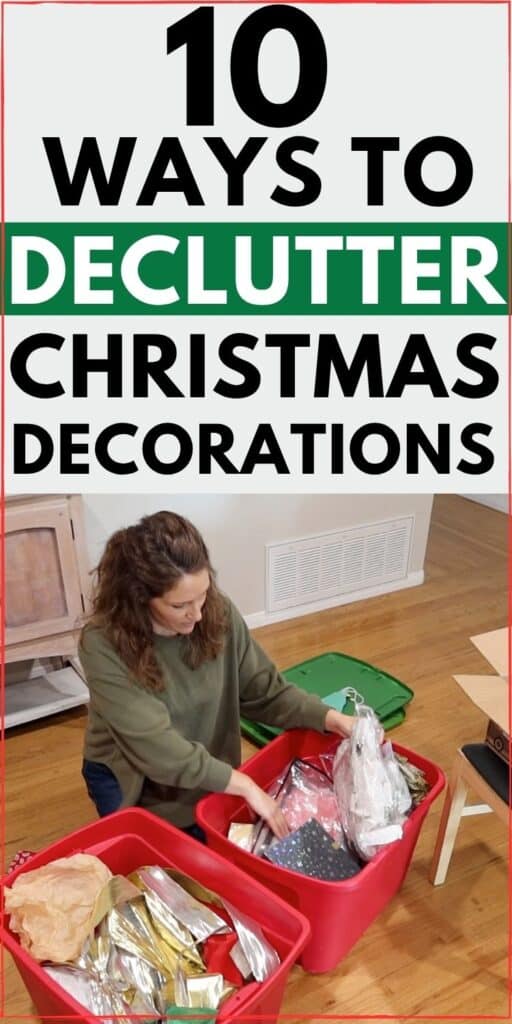10 ways to declutter christmas decorations