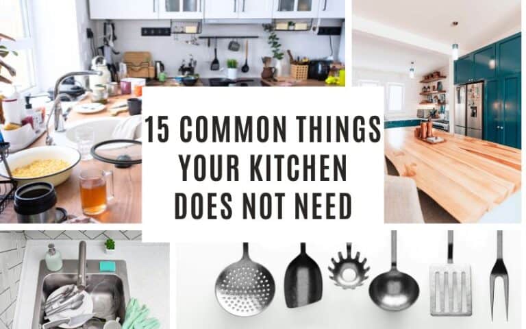 15 common things to declutter kitchen