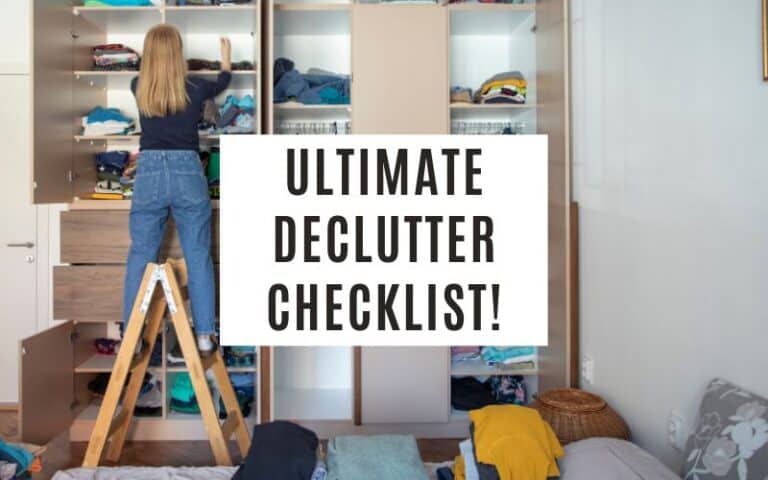 Ultimate declutter checklist