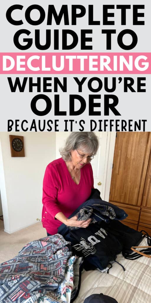 declutter when your older