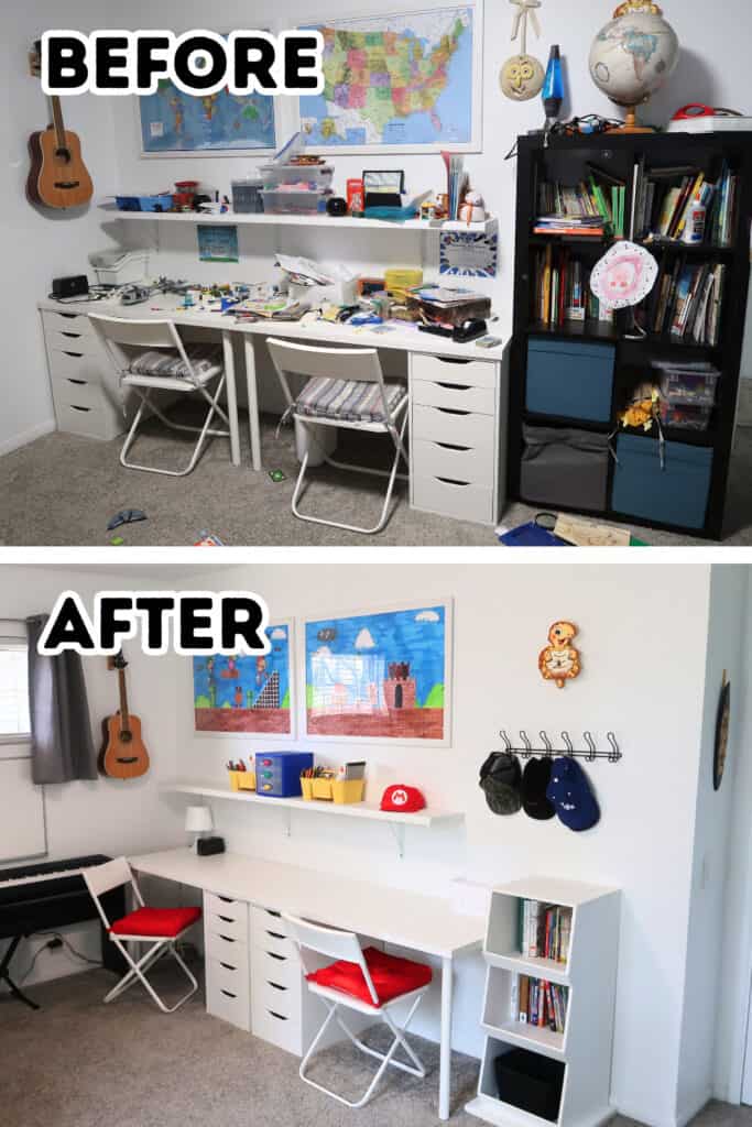 BEFORE AND AFTER kids room
