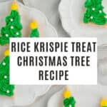 rice krispie treat christmas tree recipe