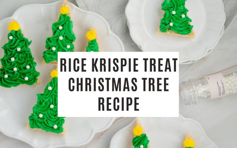 rice krispie treat christmas tree recipe