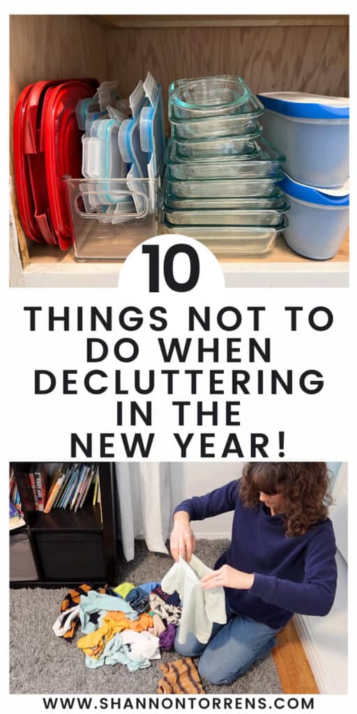 10 things not to do when decluttering in the new year copy