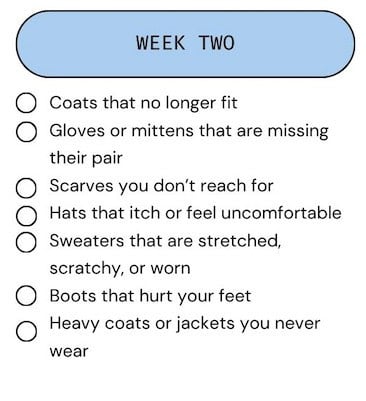 JANUARY WEEK 2 DECLUTTER