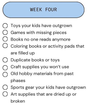 JANUARY WEEK 4 DECLUTTER