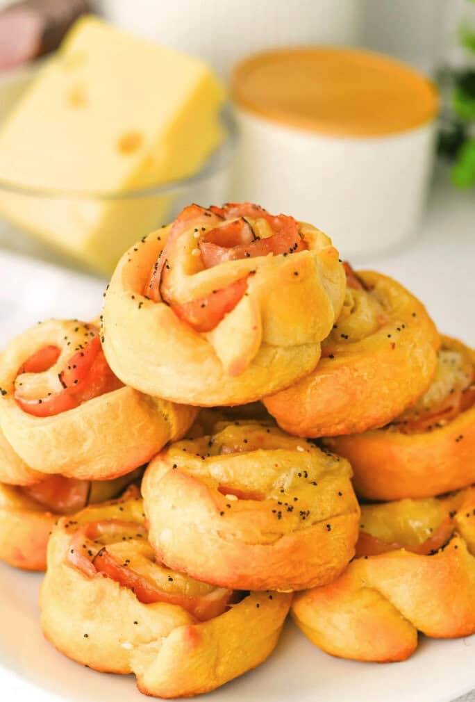 ham and cheese pinwheels