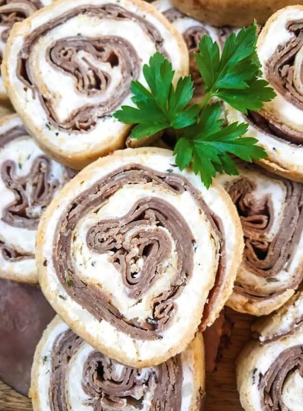 roast beef pinwheels