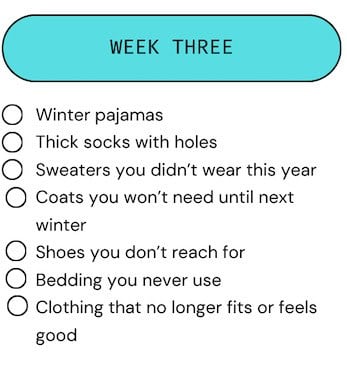 declutter list