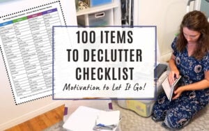 100 items to declutter checklist