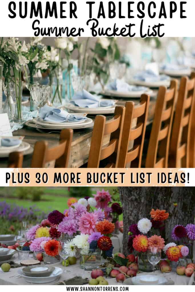 summer tablescape