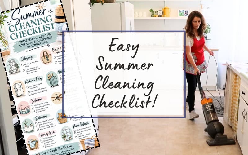 easy summer cleaning checklist