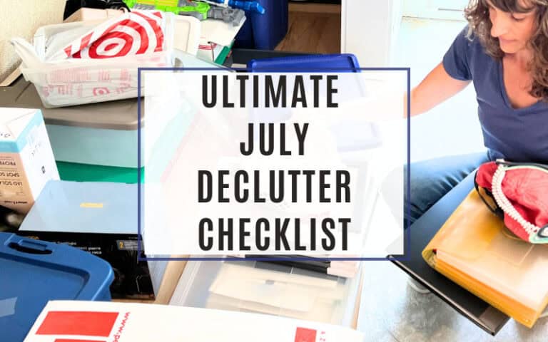 july declutter checklist