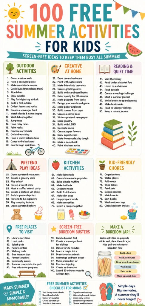 list of summer ideas