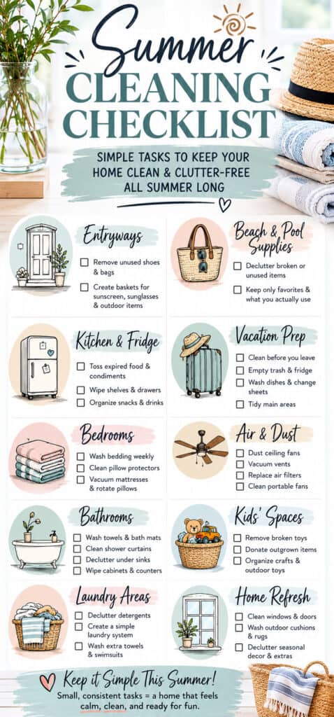 summer cleaning checklist