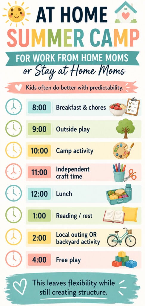 summer schedule for kids