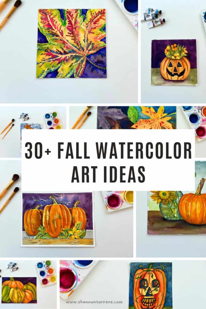 30+ art ideas Fall Watercolor Art Painting Ideas 1