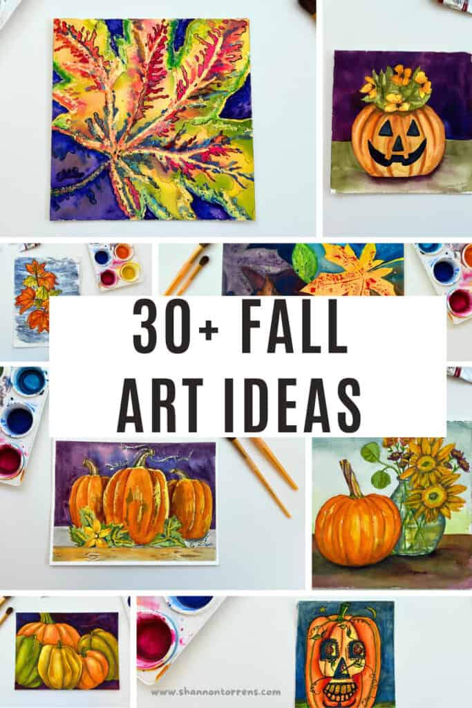 30+ art ideas Fall Watercolor Art Painting Ideas 1