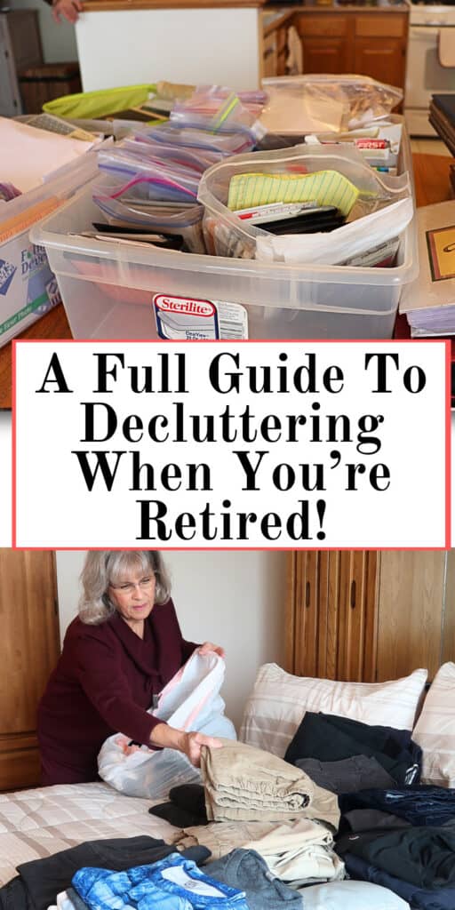 a full guide to decluttering when you're retired