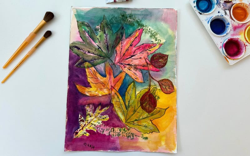 watercolor leaves art5 1