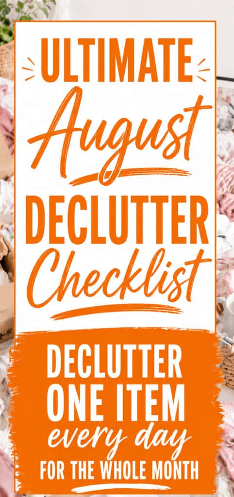 august declutter